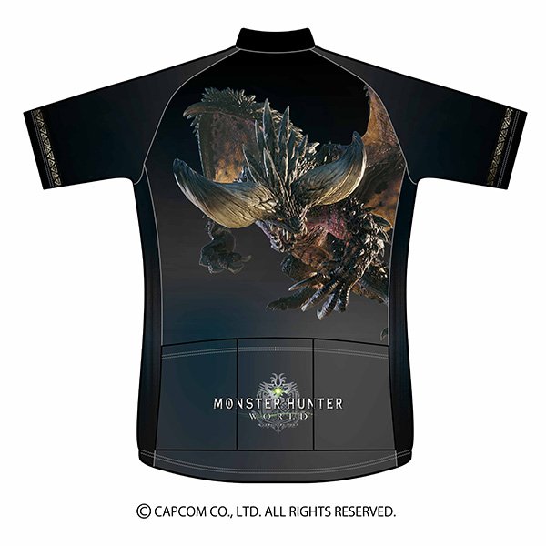 MH_official_JP's tweet photo. 『モンスターハンター：ワールド』サイクル半袖ジャージ発売決定！
（リオレウス / ネルギガンテ / インナー / オトモコレクション）
サイクルウエアとしてはもちろん、マラソン、ウォーキング、トレッキング、日常使いなど、様々なシーンでご活用いただけます。
詳細は⇒https://t.co/xalP8pgJjW https://t.co/y9WdSjJpmN