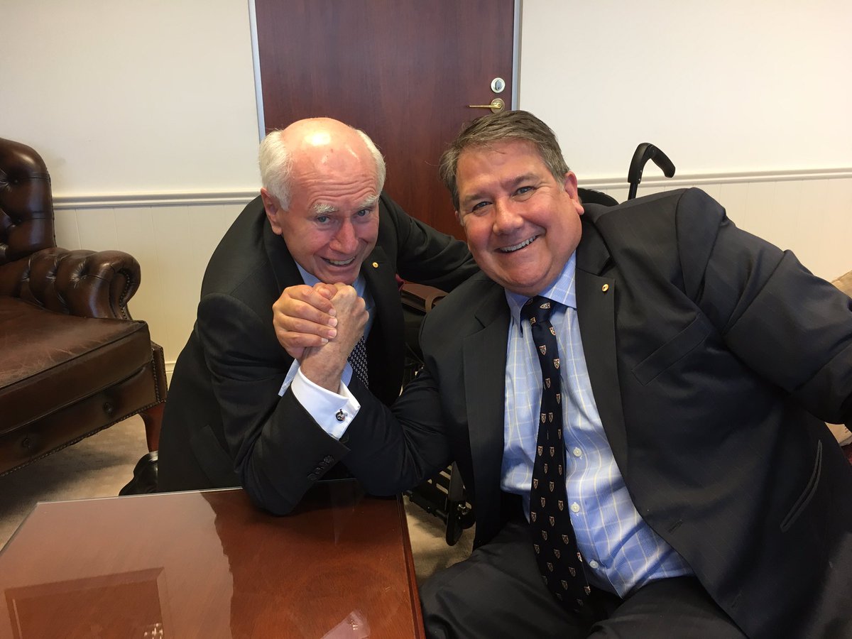 DavidSavage63's tweet photo. Hey @dfat @SoldierOnAust have supported me when I was wounded in Afghanistan and other DFAT employees how about getting behind #StrongerTogether18 campaign to donate @charidy.com/soldieron fmr PM John Howard and I supporting the cause https://t.co/yQPmQnBjsb https://t.co/eH6vzv3tw1