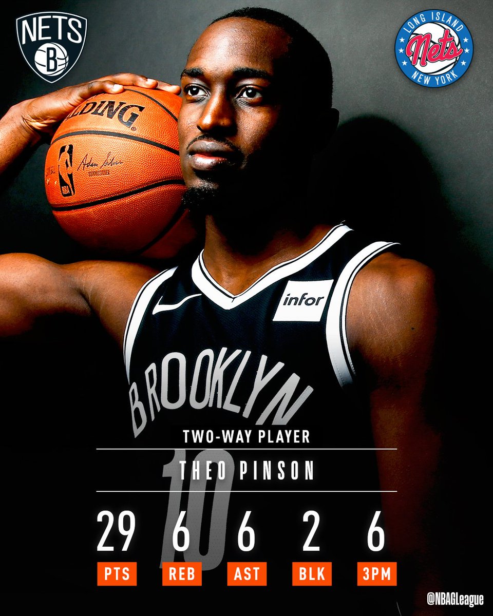 nbagleague's tweet photo. @UNC_Basketball ↗️ @BrooklynNets ↔️ @LongIslandNets https://t.co/VWX6i42eR1