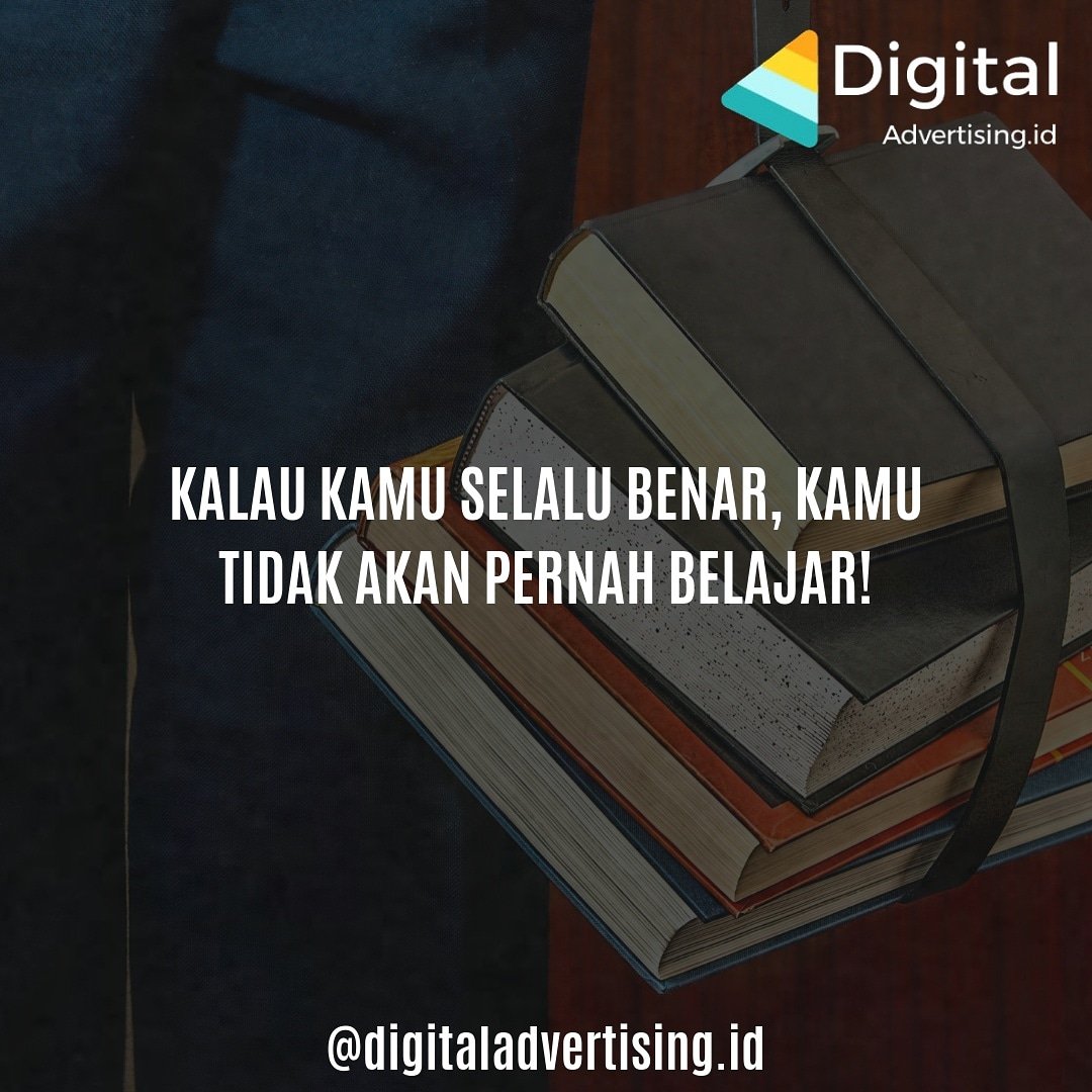 digitaladver_id's tweet photo. Kalau kamu selalu benar, kamu tidak akan pernah belajar!

Tag and share ke temen kalian

Follow @digitaladvertising.id for more

#marketingdigital #marketing #belajarmarketing #kelasmarketing #digital #belajarbisnisdigital #fbads #igads #jasapembuatanwebsite #website https://t.co/KiLj8J2i5z