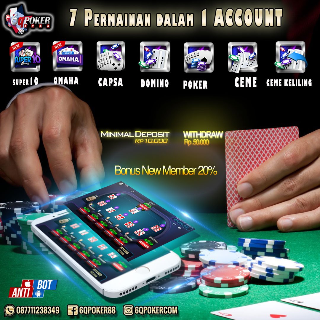 6qpoker's tweet photo. Link WEB : https://t.co/qXdaEsJocc
#6QFlush #6QStraight #Bestwebsite #6qpoker #AgenPoker #AgenPokerOnline #JudiPoker #JudiPokeronline #Judionline #Cemekeliling #dominoqq #super10 #capsun #e #situspokerterpercaya #bandarjuditerbesar #POKERGOD #Andilau #ChouYunFat #StevenChou https://t.co/xCQ2B1G3TJ