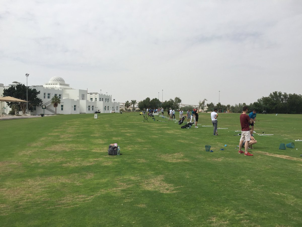 Just warming up for the IHG Tournament <a href="/DohaGolfClub/">Doha Golf Club</a>