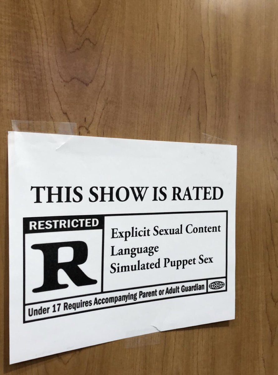 loganmowry's tweet photo. That puppet sex scene will live with me till the day I die. #art200 https://t.co/qeU0grSMOt