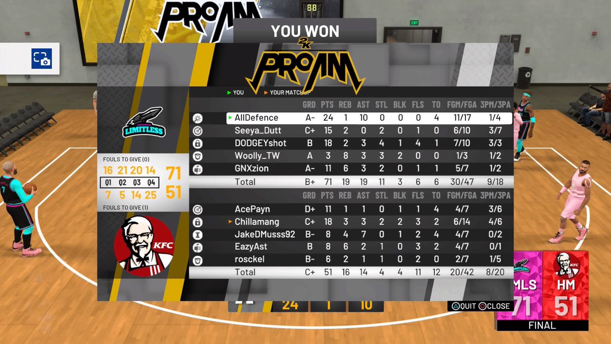 2kLIMITLESS's tweet photo. Ggs to HOKA last night. Great start to the season! @2kdownunder #2kDLS2 https://t.co/GpqFwBhtRU