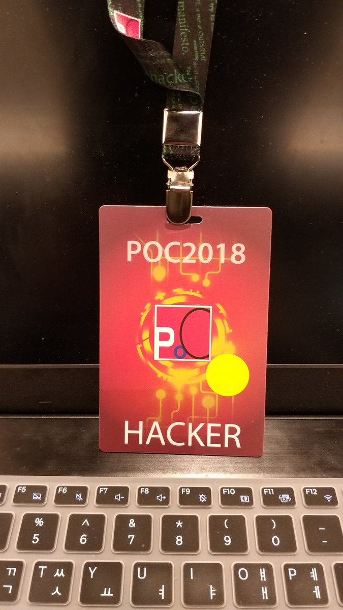 Circler_K's tweet photo. #poc2018 https://t.co/pt5Y1K9jTo