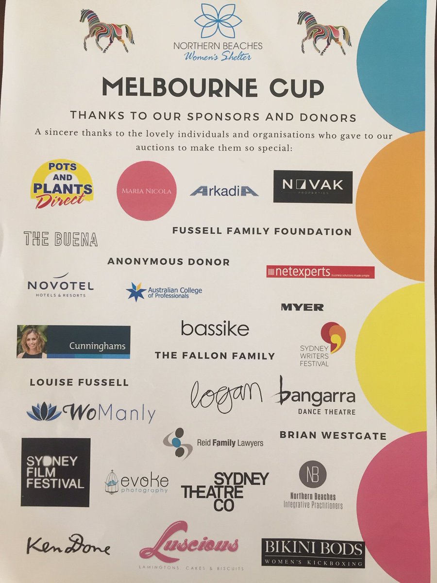 NBWS_org's tweet photo. A very special THANK YOU to the donors &amp; sponsors whose generosity made our #NBWS 2018 #MelbourneCup #Fundraising Luncheon such a wonderful day. Thanks to their and our guests’ combined efforts, we raised a gross total of $26, 619 for our homeless women's service. That's a win. https://t.co/dSm5VltsWZ
