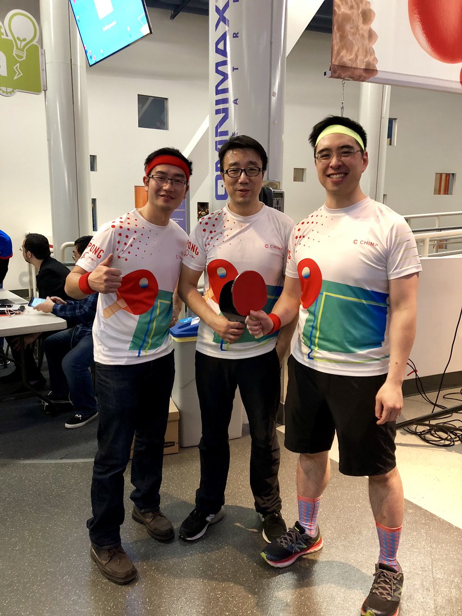 wearecharitable's tweet photo. Well done to the CHIMP team, you smashed it 💪🏻🏓 #TechPongYVR https://t.co/cdcWUGzb9I
