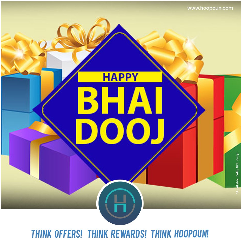 hoopounapp's tweet photo. May this Bhai Dooj strengthens bond of all the sisters and brothers out there.

Best wishes of Bhai Dooj from Hoopoun team

Download our application &amp; explore amazing offers and discounts going around you

#offers #discount #followus #likeus #bhaidooj #rewards #diwaliweekend https://t.co/8Izyugzxso