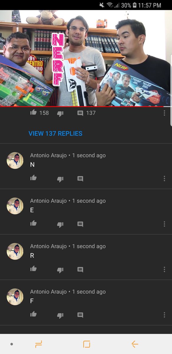 antonio_arau14's tweet image. @werevertumorro #EsnerfoNada #NerfFest 
Los 3 pasos realizados
1.-Paralbra NERF seguida en YT
2.-Like a la foto en IG
3.-Tweet con el SS