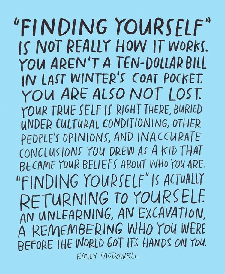 Nitzlifecoach's tweet photo. "Can you remember who you were, before the world told you who you should be? 
Self-exploration/ self- discovery is the biggest treasure hunt we can embark on in our life. 
Sometimes you can do this yourself and other times... 
https://t.co/HBpNdWtT61 https://t.co/arEWvG9O8L