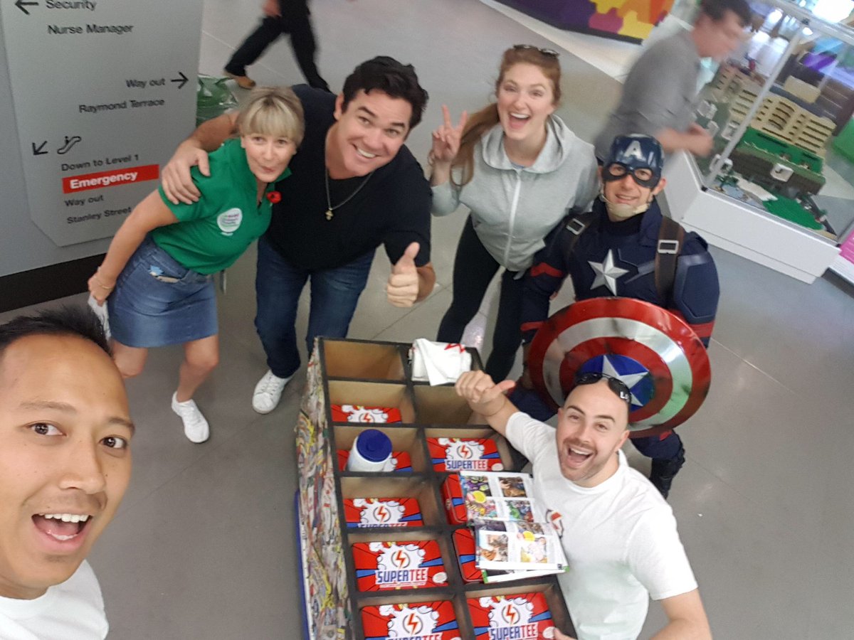 Deancain's tweet photo. Spent the morning in Brisbane with some Superhero children at the children’s hospital! #SuperTees doing some terrific work for the kids!
Insta : #the_supertee_project
Facebook: @thesuperteeproject https://t.co/5Rn2oPBjYE