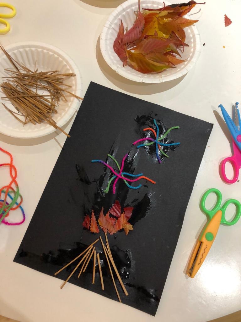 lilmuddyboots's tweet photo. Our children have enjoyed creating these bonfire and firework pictures this week using natural materials whilst developing their fine motor skills. #artwork #picture #bonfire #lmb #littlemuddyboots https://t.co/4h5jJ5iREa
