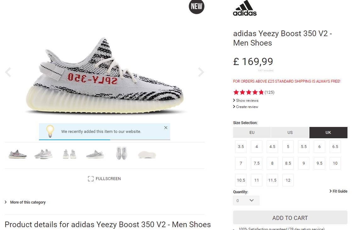 yeezy zebra restock footlocker