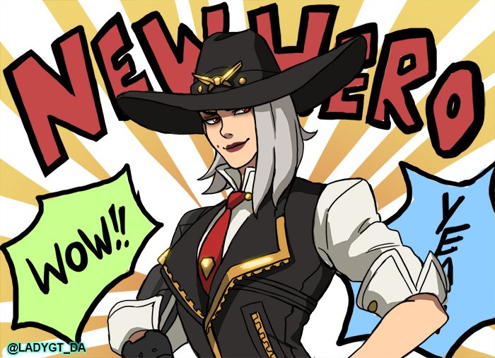 lenzi_art's tweet photo. New Hero hype #Overwatch #Ashe #Bob https://t.co/9sZJlpGJ4X