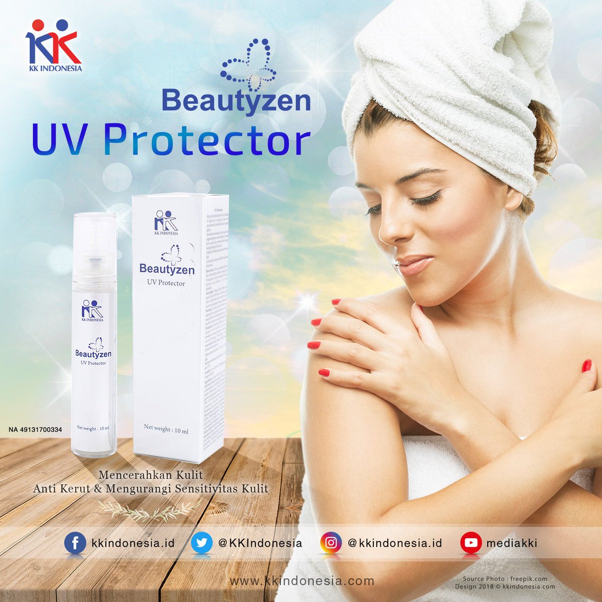 KKIndonesia's tweet image. Beautyzen UV Protector

Krim lembut yang sejuk sebagai sunblock untuk mengurangi...

Info Detail :
kkbeautyzen.com
goo.gl/gnLfhZ

#kkindonesia #BeautyZen #UVProtector #Krim #SunBlock #Kecantikan #Kulit #SinarMatahari #SinarUV #ProteksiKulit #KulitGelap