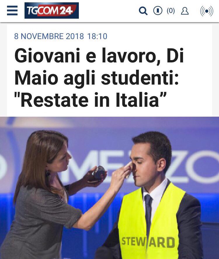 TheQuaglia's tweet photo. “Se sarei in voi” #DiMaio #9novembre https://t.co/JrkNDIuEvP