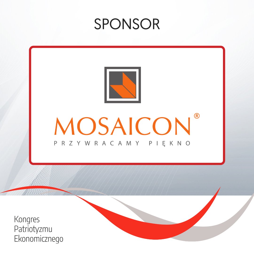 PolskiSlad's tweet photo. #SponsorKongresu 🇵🇱
Mosaicon - Pracownia konserwatorska https://t.co/xPU7X60KB8
Dziękujemy i zapraszamy wszystkich na #KongresPatriotyzmuEkonomicznego!
https://t.co/GgzgXzeacf  #Kongres #PolskieFirmy #PatriotyzmEkonomiczny #Niepodległość https://t.co/k2OSe0Ks9G