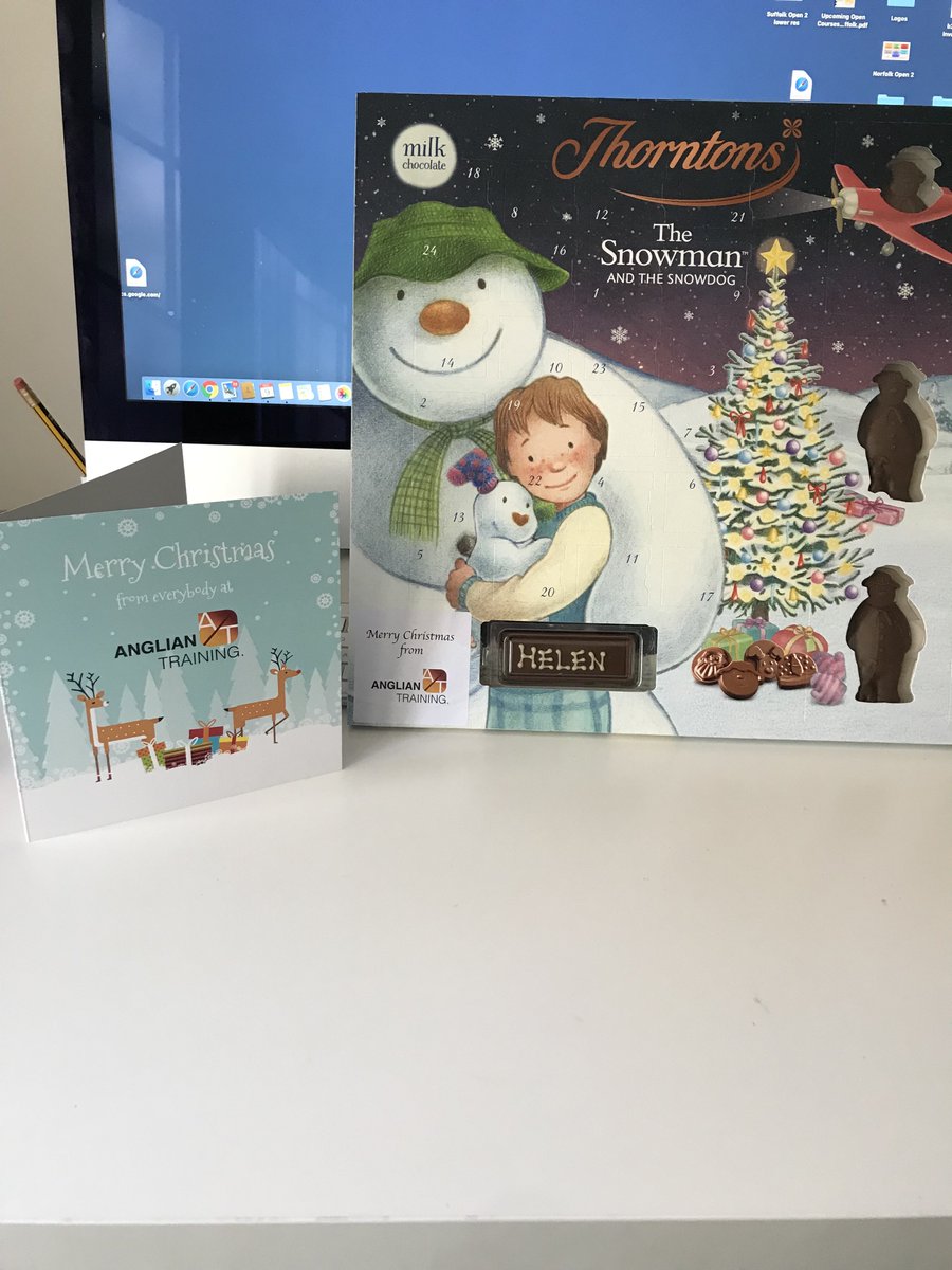 We are getting in the Christmas spirit super early at <a href="/Angliantraining/">Anglian Training</a> with the arrival of our personalised Christmas Cards &amp; Advent Calendars.
