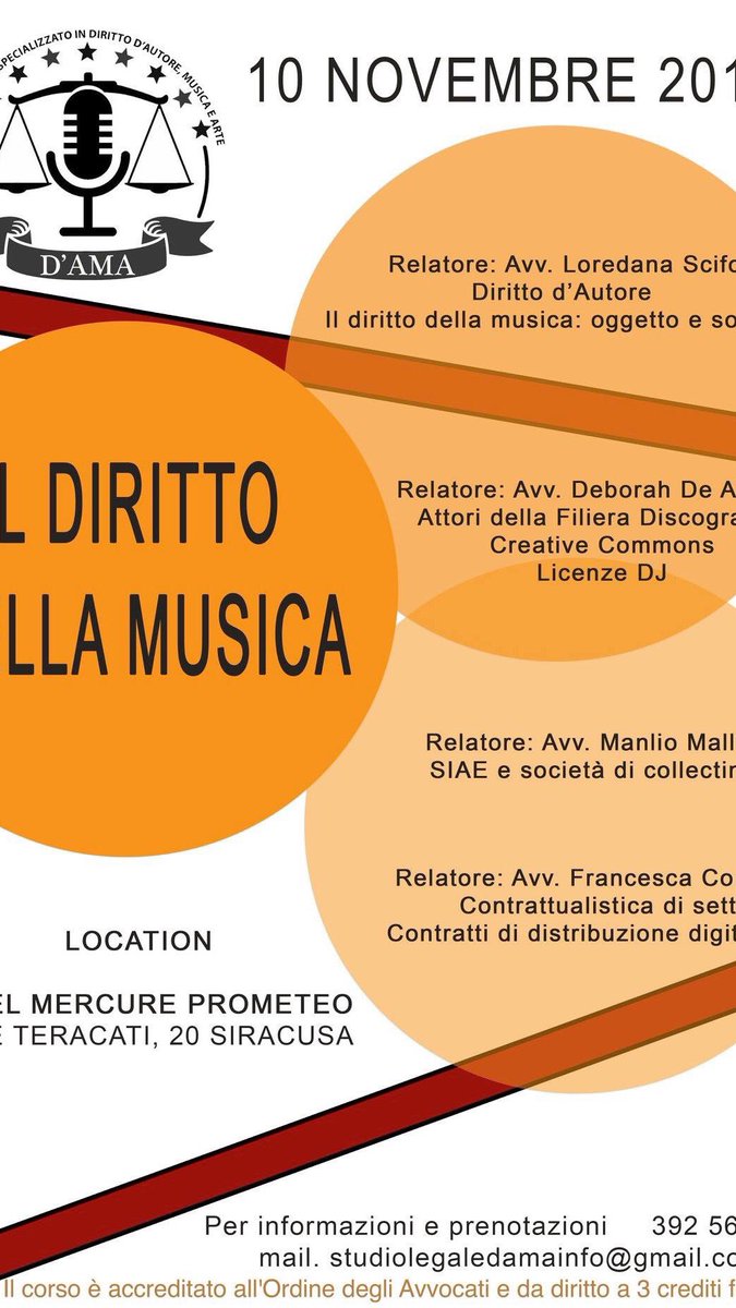 #dirittodellamusica#contratti#musicbusiness#convegno#dirittod’auotre#