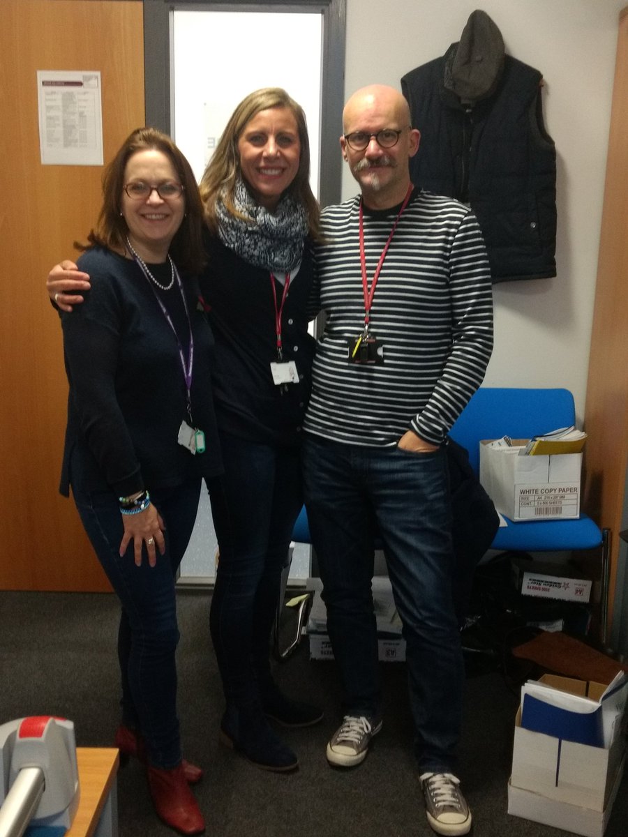 Geoggersthom's tweet photo. Team Geography wearing blue to support #AntiBullyingWeek #plantsbrook @PlantbrkSchool https://t.co/zHjZfub9Y4