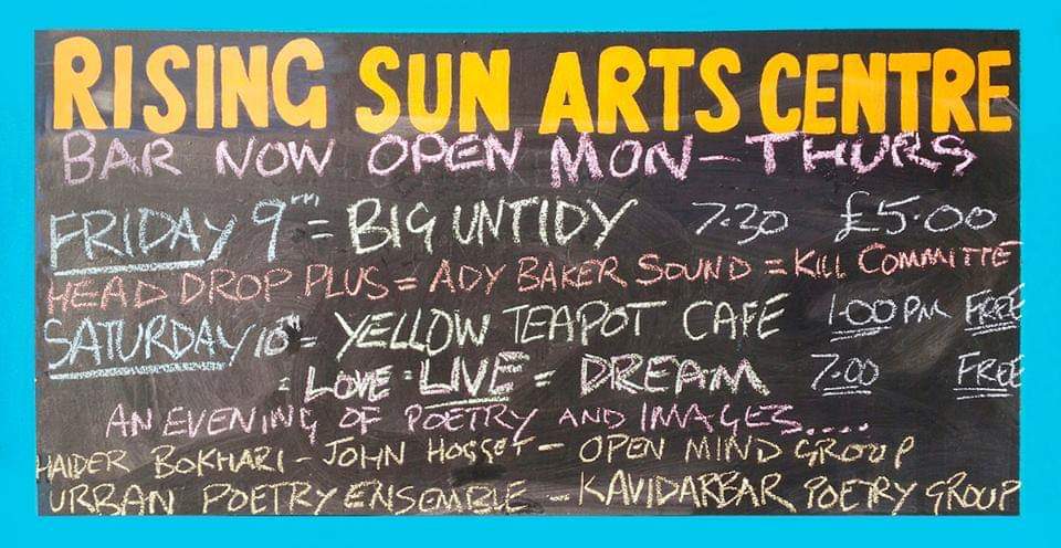 Tonite at the Big Untidy.....
Three great bands only £5
<a href="/RisingSunArts/">Rising Sun Arts</a> <a href="/AdyBakerSound/">@TheAdyBakerSound</a> <a href="/KillCommittee/">Kill Committee</a> <a href="/rdgchronicle/">Reading Chronicle</a> <a href="/UniofReading/">Uni of Reading</a> @AltReading #psychedelia #rdguk
#PsychRock