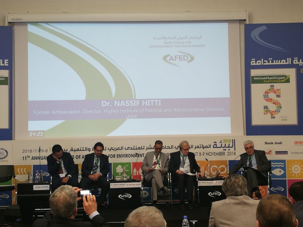 khaledomari_'s tweet photo. Session 6 has just began!
Financing development by fighting corruption with Dr. Nassif HITTI
#AFED2018 https://t.co/A1AmXGSWMJ