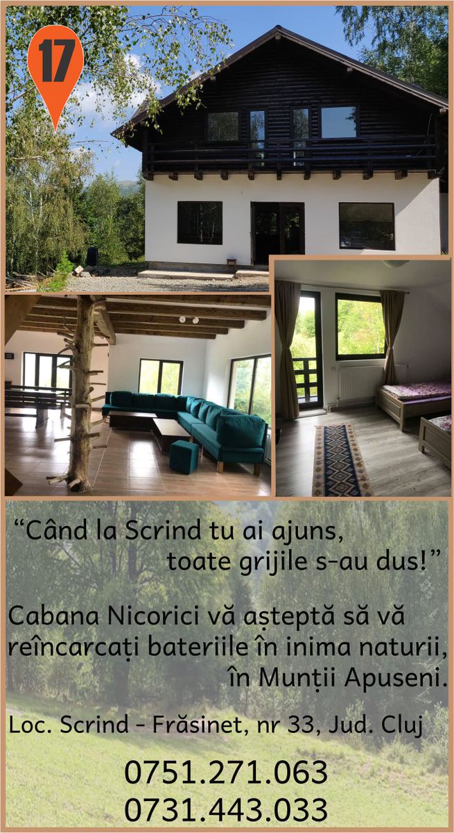 ClujuldeBuzunar's tweet photo. https://t.co/VFyTIk331u
Multumim partenerului nostru!
https://t.co/78NLyCAuUd
#cabananicorici #hartaclujuldebuzunar #clujmap #cabanacluj https://t.co/ElPqFgj1mp