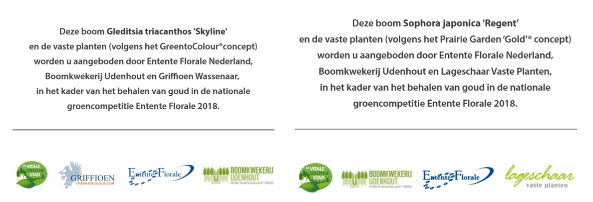 Na het behalen van #goud in de #groencompetitie van #EntenteFlorale kregen de <a href="/Gem_Wageningen/">Gemeente Wageningen</a> en <a href="/gemeente_Voorst/">Gemeente Voorst</a> gisteren een boom en een vaste plantenborder als geschenk. im.nu/imp6a8 <a href="/benroeterd/">Ben Roeterd</a>  @dennisgudden <a href="/UdenhoutTrees/">BoomkwekerijUdenhout</a> <a href="/BertGriffioen/">Bert Griffioen</a>