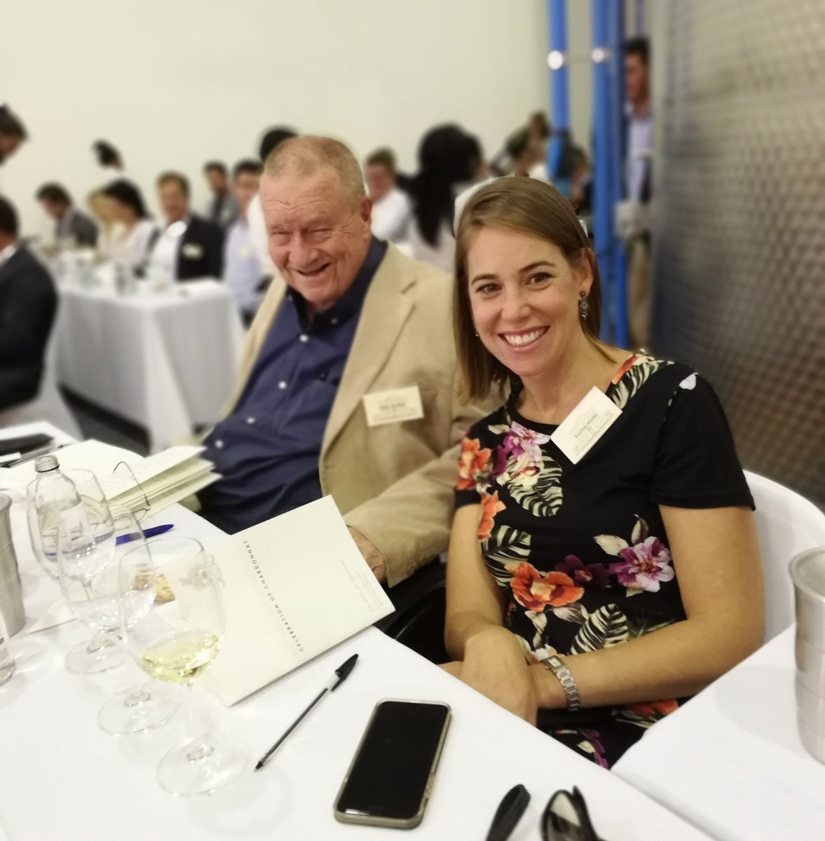 @AllanMullinsSA and <a href="/loesilbotha/">Lucille Botha</a> spotted at the Chardonnay Celebration <a href="/DeWetshofWines/">De Wetshof Wines</a> #friendsinwine #CelebrateChardonnay