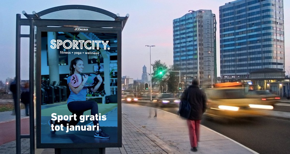 Campagne: <a href="/SportCityNL/">SportCity</a>, Sport gratis tot januari!

#OOH #Buitenreclame