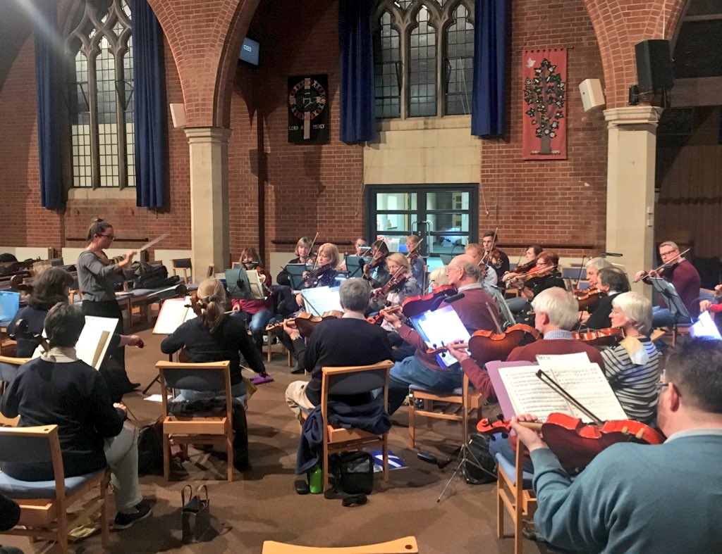 Trinity_Orch's tweet image. Great first rehearsal with conductor Hannah Quinn, working on #VaughanWilliams’ London Symphony and #MalcolmArnold’s Scottish Dances. Concert is next Saturday! 🎼 trinityorchestra.org.uk/nov2018