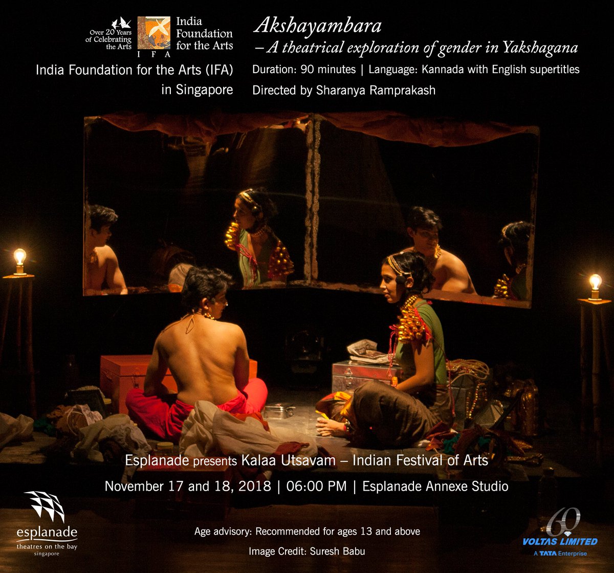 IndiaIFA's tweet photo. We are delighted to announce our return to Singapore this year! IFA is partnering with the Esplanade to showcase the IFA supported production Akshayambara
Book your tickets today https://t.co/GDCtivs3Nr
#IFA #IFAEvent #Singapore https://t.co/wSTZMcRJLy