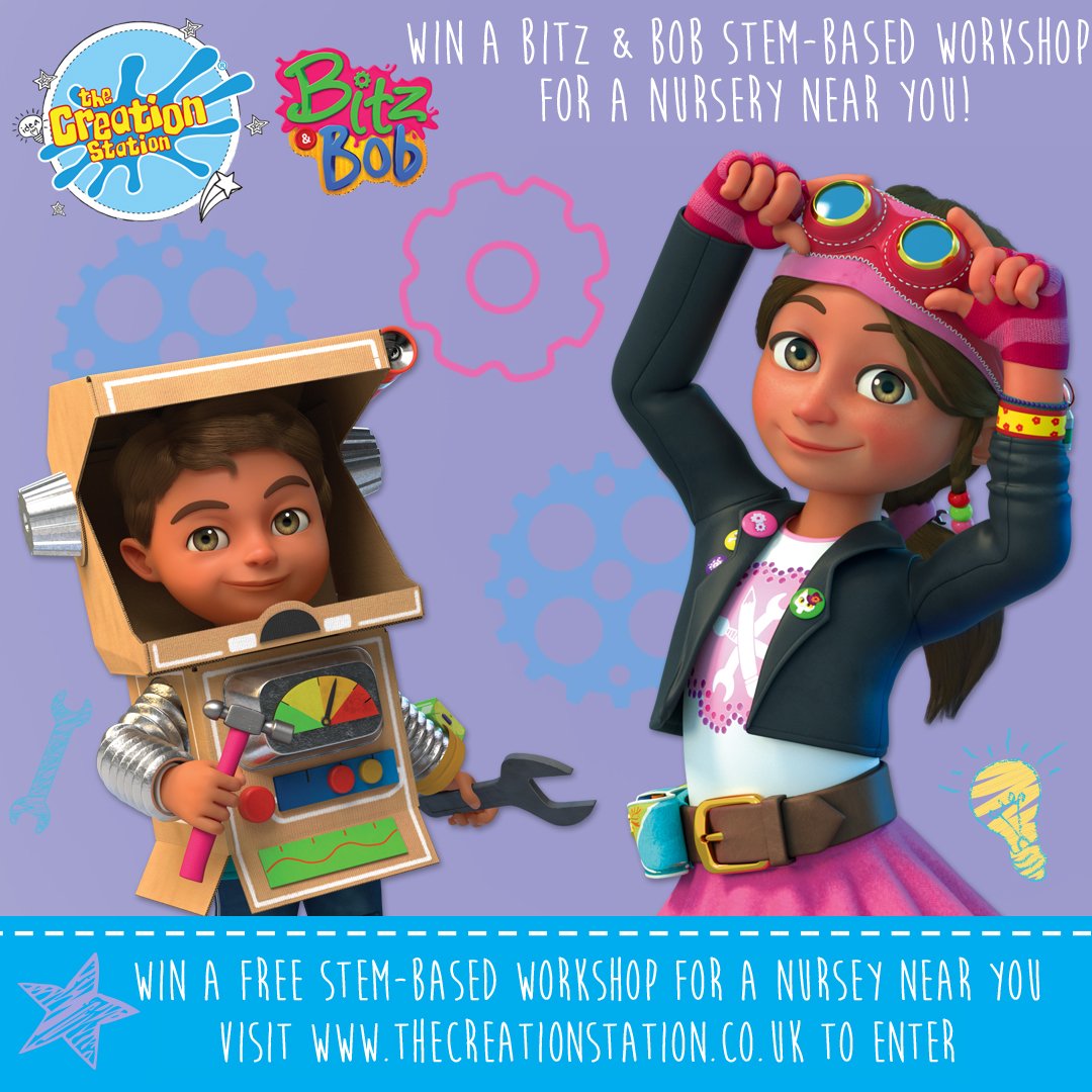 creationstation's tweet photo. https://t.co/0EN9dIKUXe  << ENTER HERE to WIN a STEM-based Workshop for a Nursery near you!  🙌😀
@BitzAndBob  #competition #win #fun #kids #cbeebies https://t.co/2LyCGk0HGf