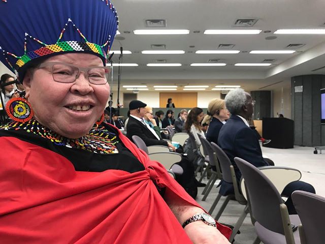 Commissioner Nomasonto Mazibuko at the Tokyo Albinism Conference 2018, talking about successesand challenges persons with albinism face in South Africa <a href="/unwomenSA/">UN Women South Africa</a> <a href="/SAHRCommission/">SAHRCommission</a> <a href="/kuliroberts/">STOP ALBINISM KILLINGS</a>  @Disability_SA  <a href="/The_DSD/">Social Development</a>  #TAC18 #AlbnismAwareness #AlbinismIsEveryday #AlbinismGlobal