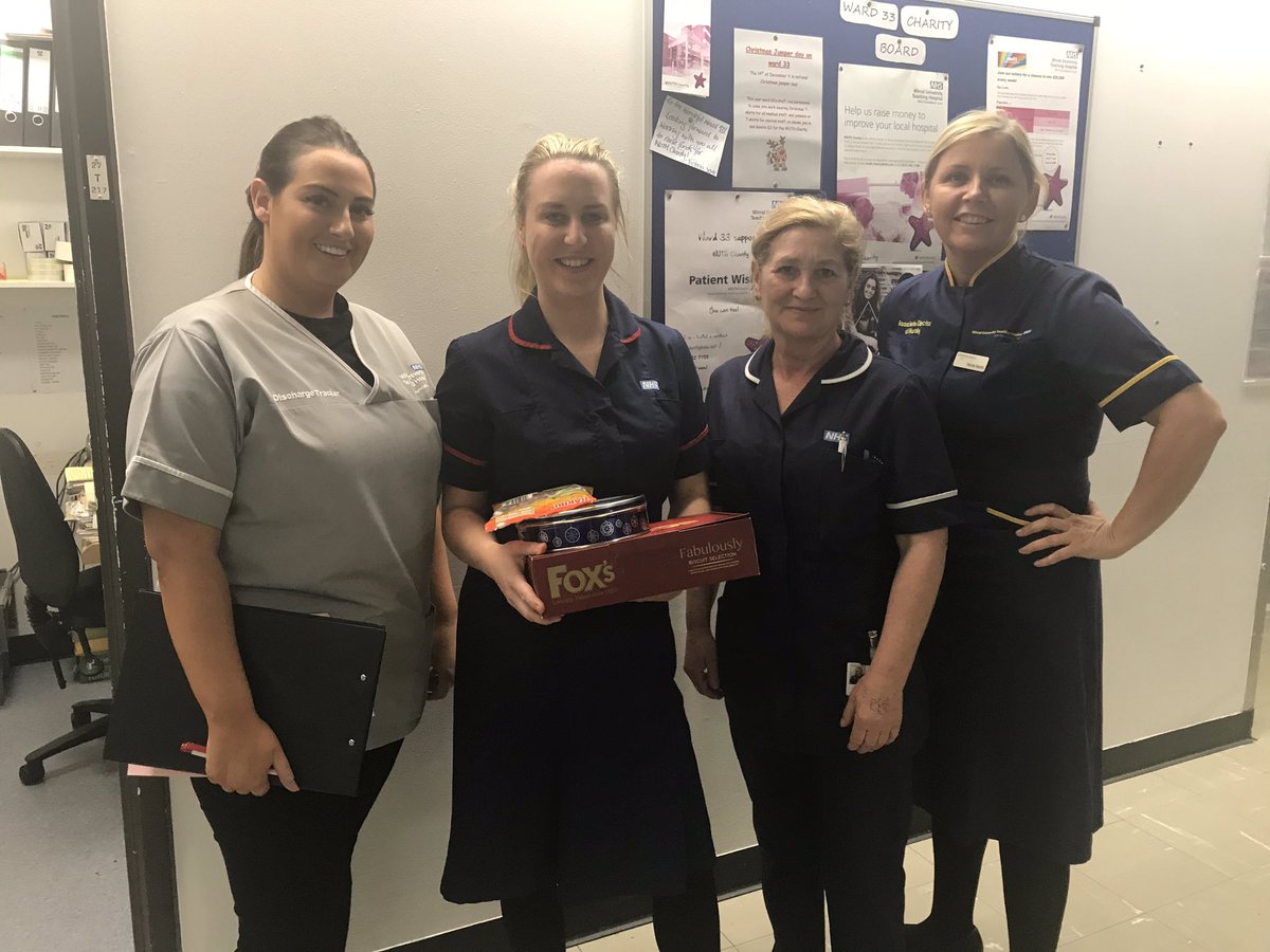 helen morris (@helenmorris2) on Twitter photo More treats for ward 33 due their commitment to early discharges for our patients with high utilisation of the discharge lounge before 12 o’clock. Don’t forget you could win more prizes for completing your staff survey, closing date the 30th Nov. <a href="/nicolam61989378/">nicola martin</a> <a href="/33wuth/">Ward 33 WUTH</a> @powell More treats for ward 33 due their commitment to early discharges for our patients with high utilisation of the discharge lounge before 12 o’clock. Don’t forget you could win more prizes for completing your staff survey, closing date the 30th Nov. <a href="/nicolam61989378/">nicola martin</a> <a href="/33wuth/">Ward 33 WUTH</a> @powell