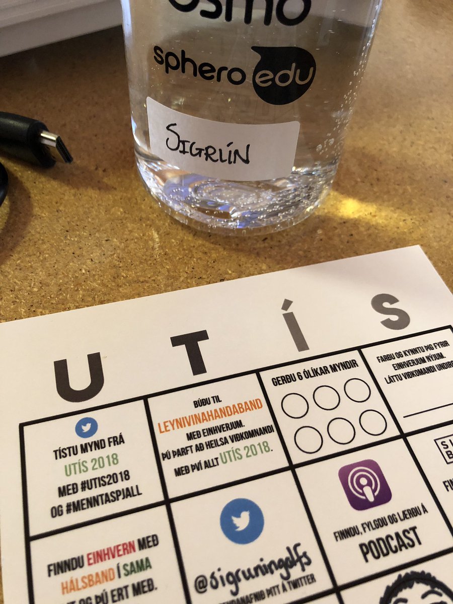Fyrsta skipti á #utis2018 spennandi 😄#menntaspjall #UTHaf