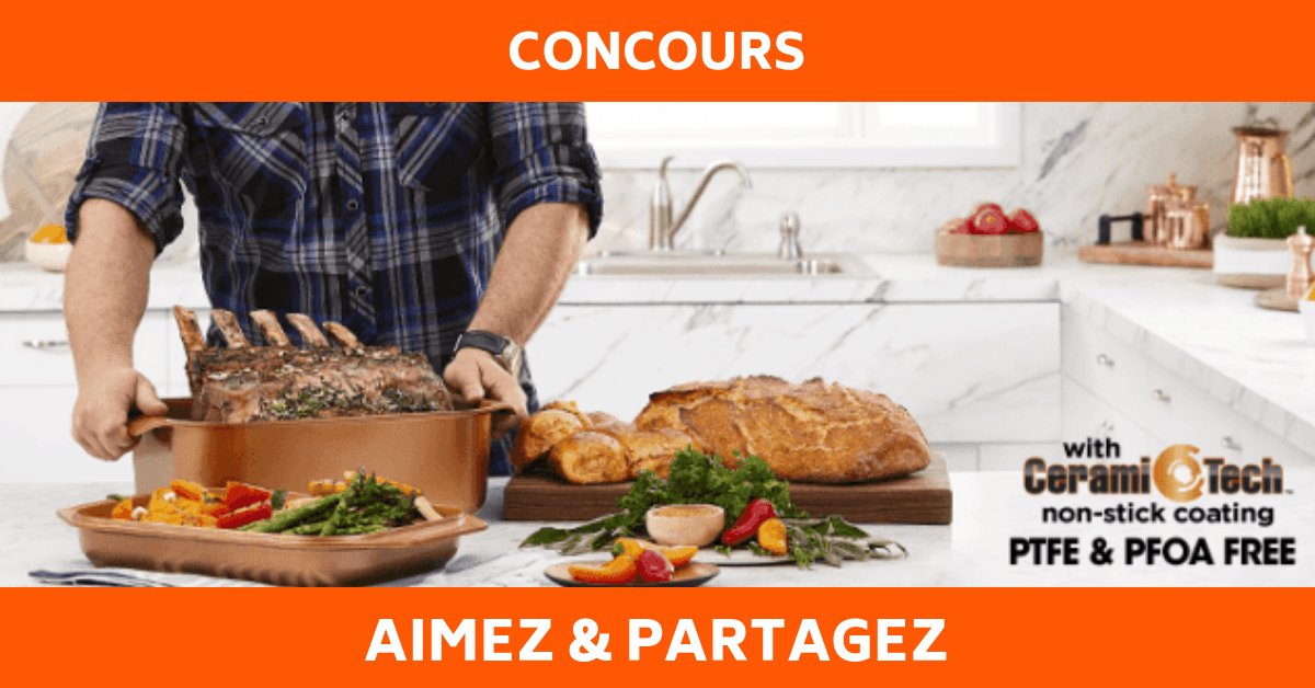 Remportez un ensemble de cuisson en cuivre Copper Chef Wonder Cooker
Steamy Kitchen lance un très beau concours.
Avec un peu de chance, vous serez l'heureux gagnant de l'ensemble de cuisson en ...
is.gd/QvDT6n