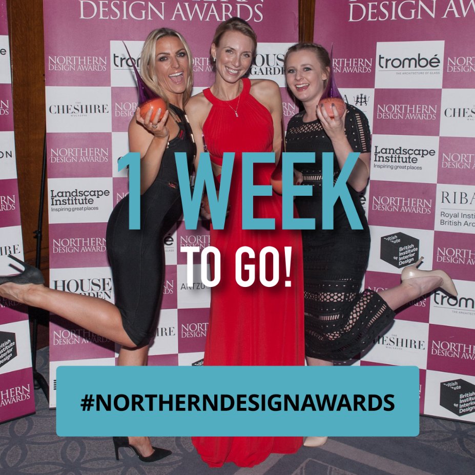 ONE WEEK TO GO! 
There's just one week until the #NorthernDesignAwards
Have you booked your tickets yet? You have until Monday to do so because tickets are running out! Secure them now! 
goo.gl/LpCaKG