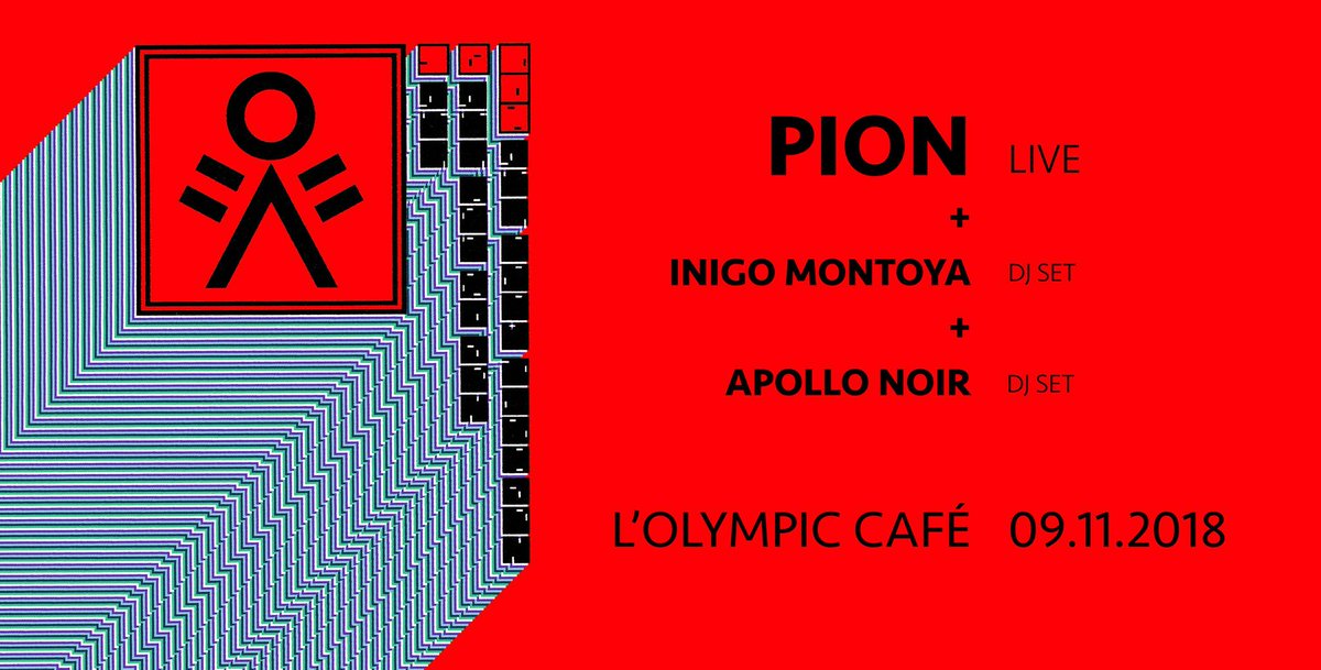 #cesoir
Le groupe Pion vous fera naviguer entre #rockprogressif et #acidhouse puis nous passeront en format club avec les #djsets de Iñigo Montoya et Apollo Noir ! Cc <a href="/labelentreprise/">Entreprise Musique</a>