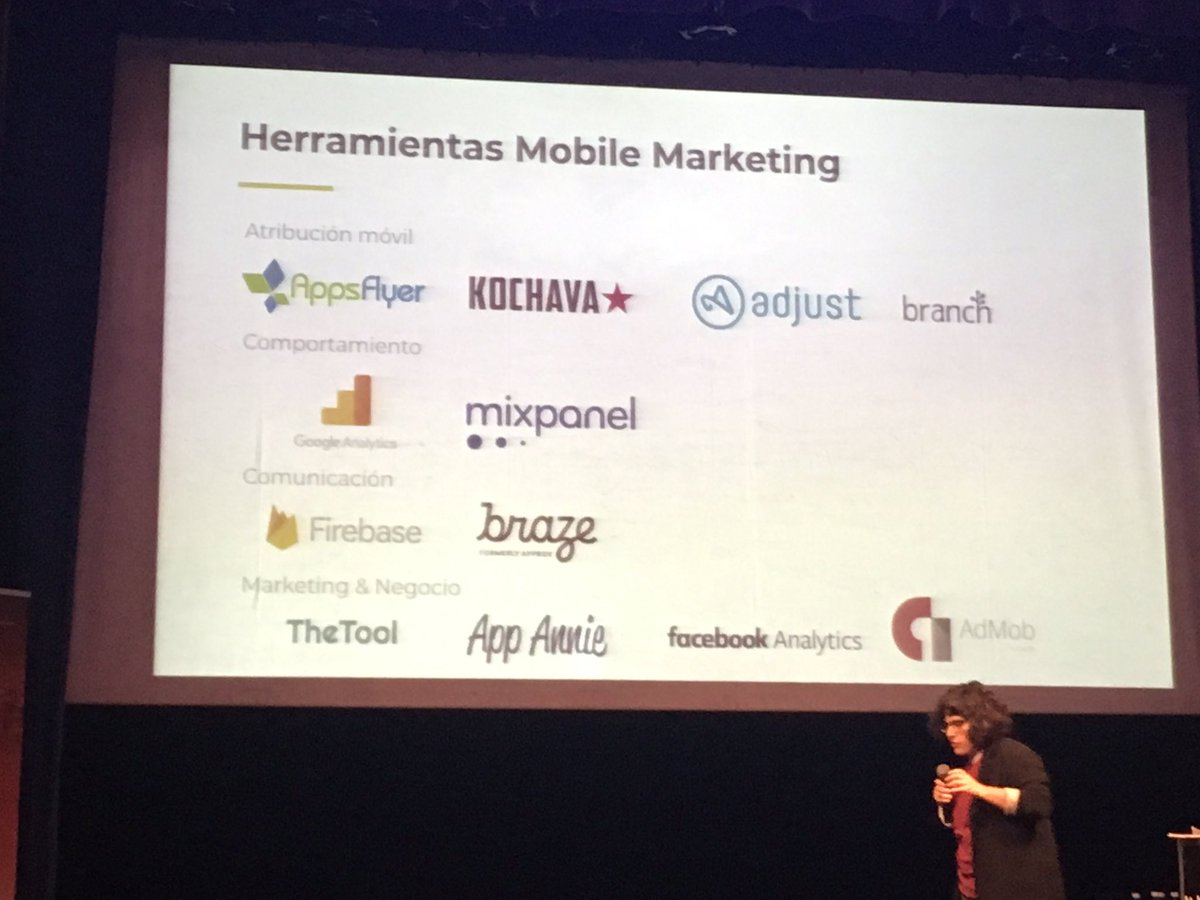 Herramientas Mobile Marketing. Muy útil!! 🛠 #btw18 @Nekane_Arribas @BilbaoTechWeek