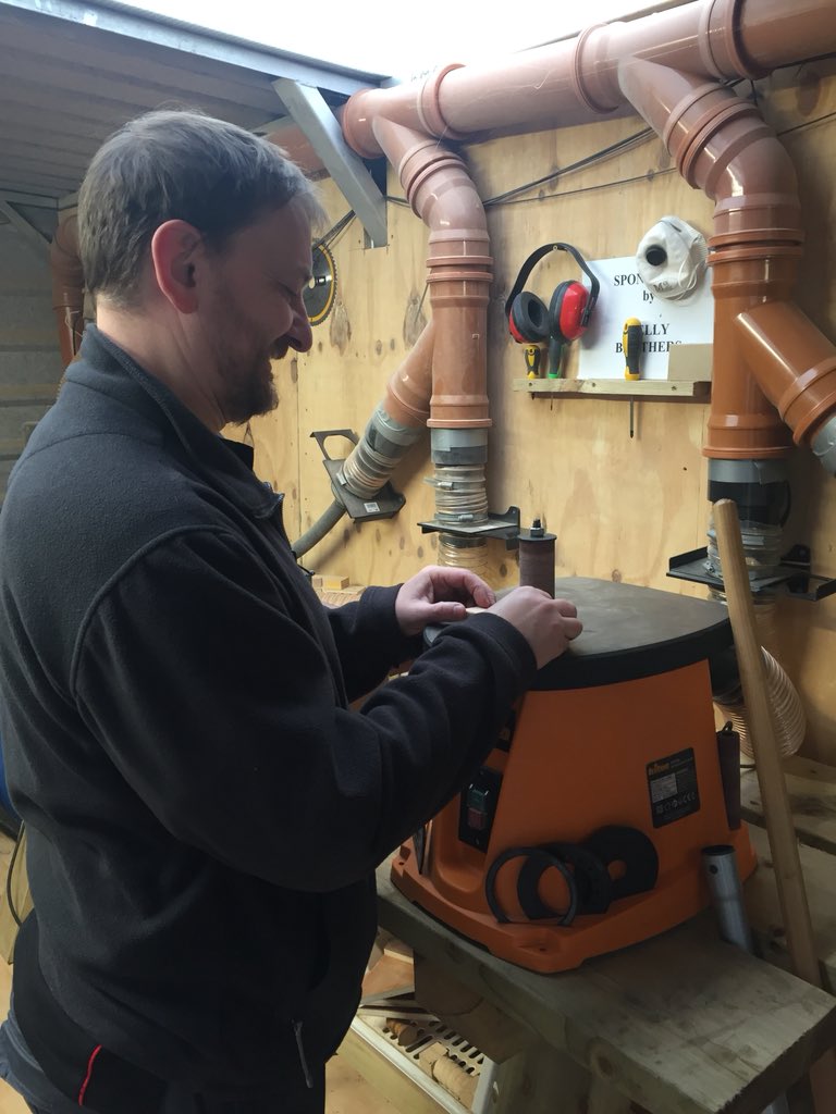 A very warm welcome for us in Rostrevor this morning! Filming with <a href="/BBCnireland/">BBC Northern Ireland</a> at Rostrevor Men’s Shed! The group received funding from the Murlough Foundation &amp; purchased tools which have been used in a remarkable Armistice Day commemoration project.