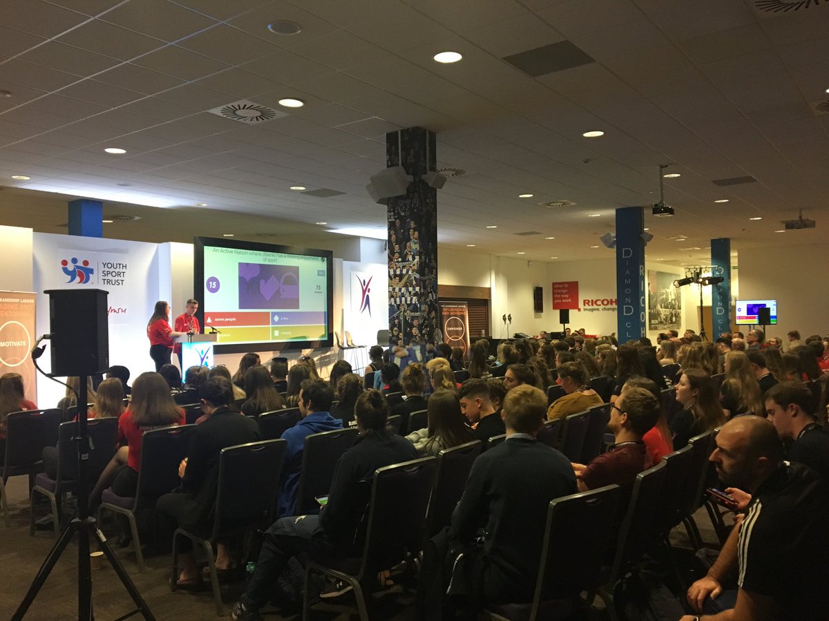 National Gold Young Ambassador Conference underway at @CardiffCityStad - what better way to start than a quiz!! @YACymru @YouthSportTrust 
#YACymruConf #SportingJourney