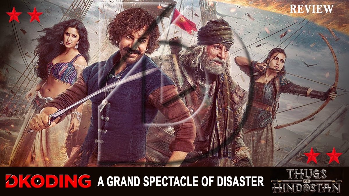 kaistha_deepak's tweet image. #dkoding verdict: #tohreview ⭐️⭐️
The grandest star cast turned into a fancy dress competition thanks to redundant story and repulsive screenplay.#ThugsOfHindostan is the grand spectacle of disaster
#TOH  #ThugsOfHindustan #ThugsOfHindostanReview #dkodingbollywood
@khanuja_preeti