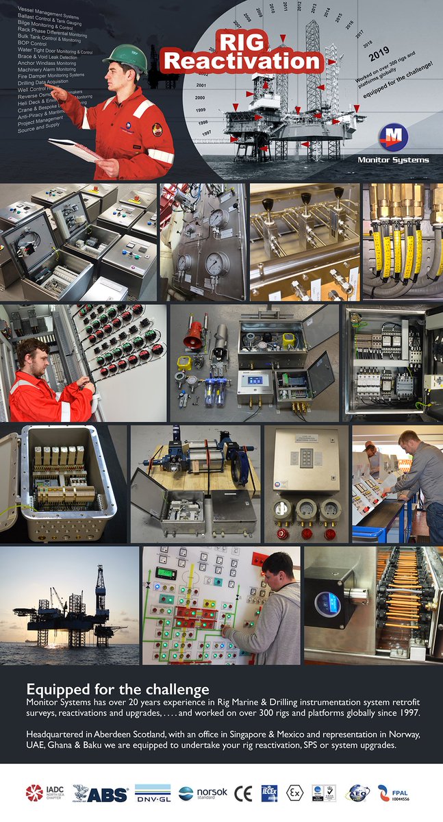 studio1aberdeen's tweet photo. @monitorsystems Headquartered in Aberdeen Scotland, with an office in Singapore &amp; Mexico and representation in Norway, UAE, Ghana &amp; Baku, we are equipped to undertake your rig reactivation, SPS or system upgrades. Visit us at ADIPEC Abu Dhabi. https://t.co/UomWrVsmwl https://t.co/VvM9hBavIW