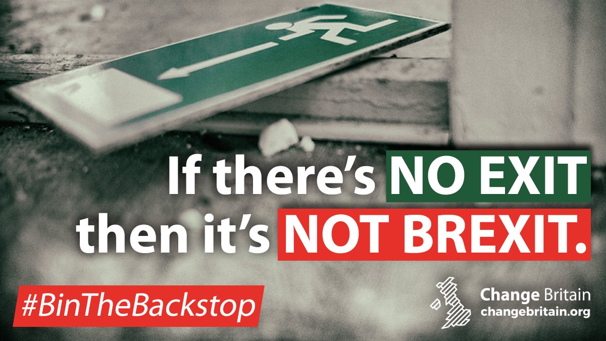 Change_Britain's tweet photo. The undemocratic Backstop would prevent the UK from ever taking back control of its laws, its trade and its taxes. There won't be a deal unless it goes. #BinTheBackstop https://t.co/mRtPwAr9cS