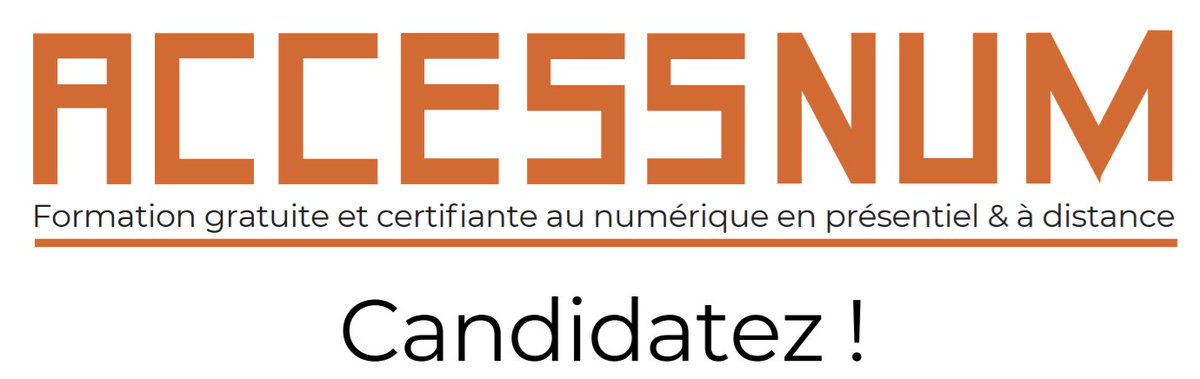 codev_asso's tweet image. Il reste que quelques jours pour s'inscrire au programme de formation Accessnum. L'association lance un appel à candidature pour constituer une nouvelle promotion.
Les candidatures sont à compléter en ligne au plus tard le lundi 26 Novembre à minuit sur tinyurl.com/yc2oyraf