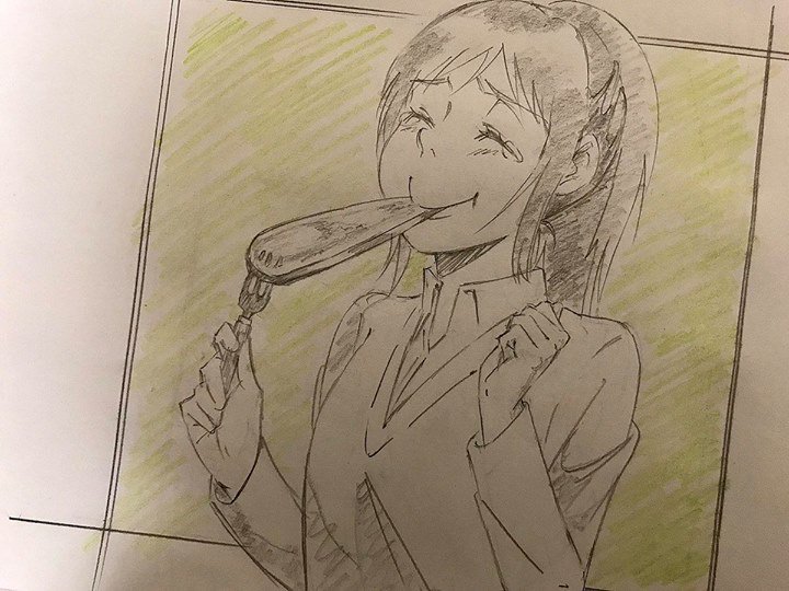 AoTWiki's tweet photo. WIT Studio animator やまきり celebrating Episode 49 with an illustration of Sasha https://t.co/k0s0czYeSV