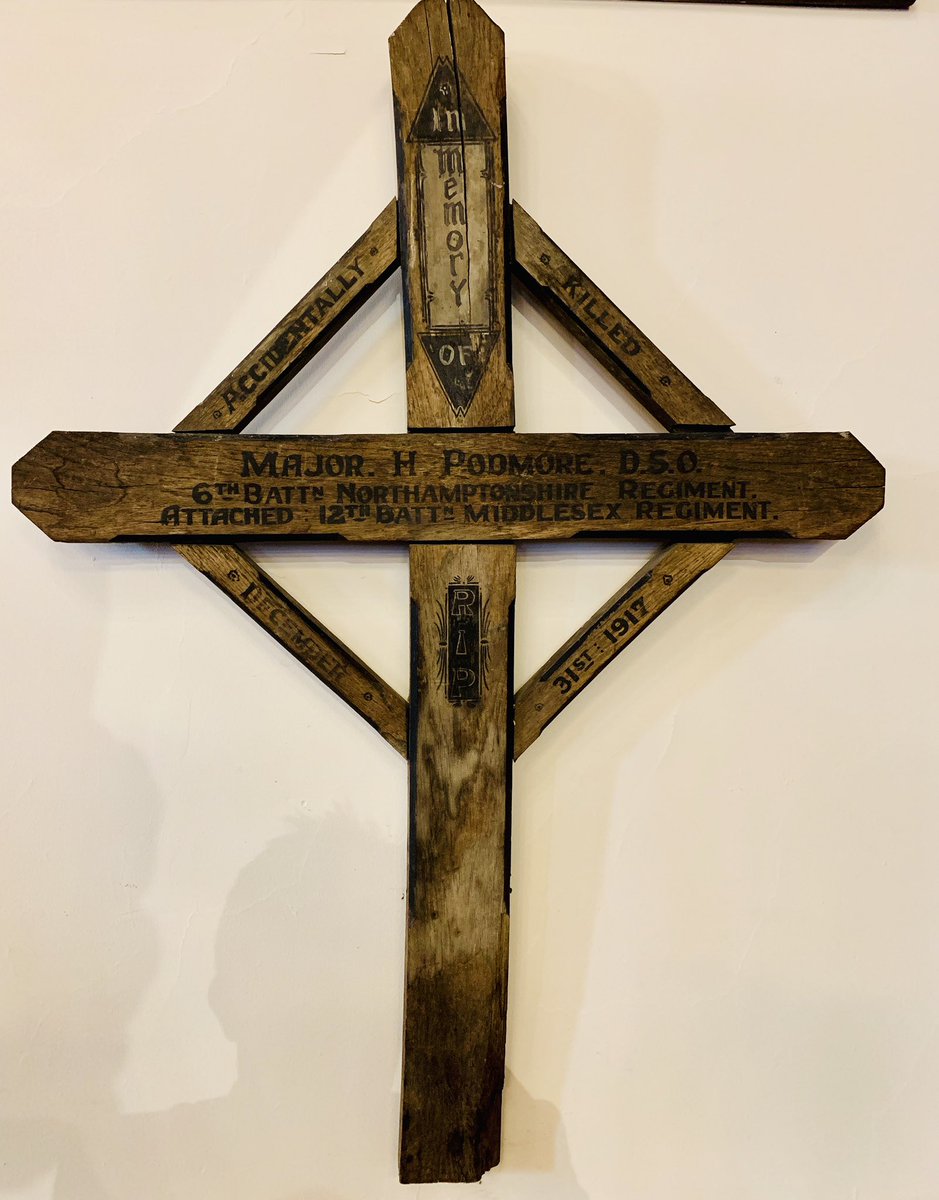 We are fortunate in <a href="/StPaulsGoS/">St Paul's G-o-S</a> to have a cross which once stood over the battlefield grave of a solider from Grange-over-Sands, brought back to the parish church by his parents. A poignant &amp; vivid reminder of the sacrifice of so many. #Armistice100 #Remembrance2018 #LestWeForget
