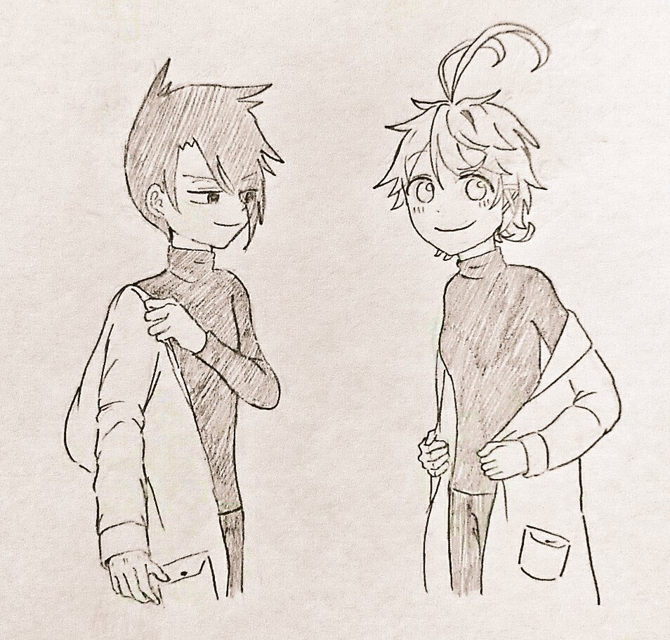 #約束のネバーランド #約ネバ
ネタバレにはなってないと思う…!
11巻レイくん。出発時からタートルネック着てるなとは思ってたけど上着脱いだ一コマがやばい😫そしてすぐ蹴る!