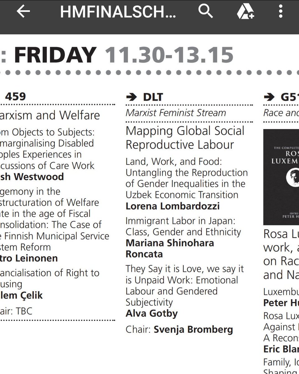 floretta_voice's tweet image. Presenting my paper in a great panel on #socialreproduction #gender   #work &amp;amp; #globalmarket  @histmat #HM2018